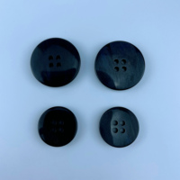 Kancing Resin Poliester yang Dapat Dicuci dan Dikustomisasi untuk Kemeja Pria, Jas, Kancing Bulat 4 Lubang, Aksesoris Pakaian