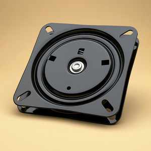 <b>Swivel</b> Plate 7 Inch Flat Spring Rotating Base Cold-Rolled Steel Industrial Furniture Hardware Turntable - Product Image 1