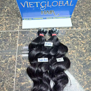 Bande de Remy vierge vietnamienne de qualité supérieure dans les extensions de cheveux cheveux humains de vague régulière disponibles dans toutes les couleurs - Product Image 2
