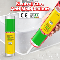 Sellador de Silicona SANVO 3X Clase 0 Ecológico y Resistente al Moho para Esquinas de Duchas, Impermeabilización de Baños y Trabajos en Madera