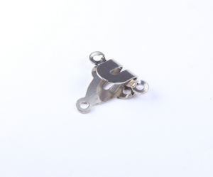T112 <b>Plain</b> Surface 2 Parts Metal Trouser Hook Set Polished Waistband Fastener For Dress Pants Sewing - Product Image 1