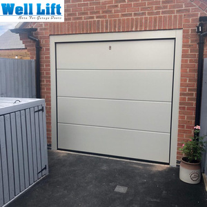 <span class=keywords><strong>Porte</strong></span> de <span class=keywords><strong>garage</strong></span> moderne blanche style ferme 12x7 18x8 - <span class=keywords><strong>Porte</strong></span> sectionnelle <span class=keywords><strong>isolée</strong></span> <span class=keywords><strong>avec</strong></span> fenêtres décoratives pour usage résidentiel - Product Image 3