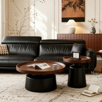 Ensemble de tables basses minimalistes de style mid-century modern, durables, écologiques, de haute qualité, pour salon de petite taille