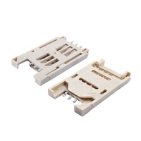 Support de connecteur de carte SIM de type SMT MUP-C713 6P, borne de soudure PCB, support électrique pour POS, interphone, GPS, vente chaude en Inde VNM