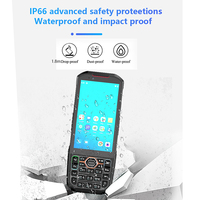 Ordinateur Portable Android EDOO M73, Lecteur RFID NFC, PDA Robuste avec Clavier, Scanner de Codes-Barres 2D pour la Logistique et l'Entrepôt