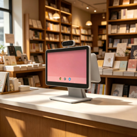 Terminal de point de vente tactile 15,6 pouces avec écran client, prise en charge du SDK et personnalisation, idéal pour les supermarchés et les services de restauration