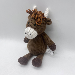 Nouveau produit transfrontalier fait à la main en peluche super douce <span class=keywords><strong>au</strong></span> <span class=keywords><strong>crochet</strong></span> Amigurumi Bear brodé poupée tricotée avec remplissage en coton PP - Product Image 5