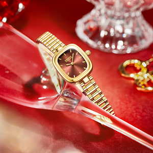 Reloj de Cuarzo para Mujer, Elegante, Cuadrado y Redondo, Resistente al Agua 30M, Reloj de Pulsera de Lujo para Dama, Uso Diario y de Negocios - Product Image 1