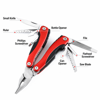 Outil multifonction en acier inoxydable 2Cr13 avec pinces, couteau multifonction, outil multifonction pliable, poignée en aluminium, camping, vente en gros