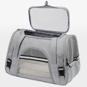 Sac de transport pliable pour chat en nylon écologique approuvé par les compagnies aériennes - Product Image 4