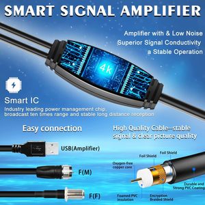 <span class=keywords><strong>Antena</strong></span> de <span class=keywords><strong>TV</strong></span> interior digital HD con amplificador de señal compatible con canales 4K 1080P para todos los televisores inteligentes - Product Image 3