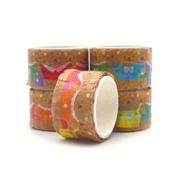 Kostenlose Musteranfertigung Bedrucktes Dekoratives Blumen-Stanzmuster Washi-Klebeband