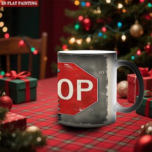 Custom Mug Frosted Black 11oz <b>Ceramic</b> Heat Color Changing Magic Sublimation <b>Cup</b> - Product Image 2