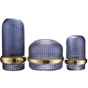 Vase en verre transparent, fait à la main, décoration de luxe moderne, pour la maison, art créatif - Product Image 2