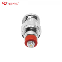 Adaptateur coaxial RF BNC mâle vers 10+32 femelle 50 ohms à faible VSWR, adaptateur fileté Microdot, connecteur coaxial compact de haute précision