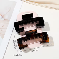 Barrettes en acétate doux pour l'été, accessoires capillaires quotidiens pour femmes, filles et enfants