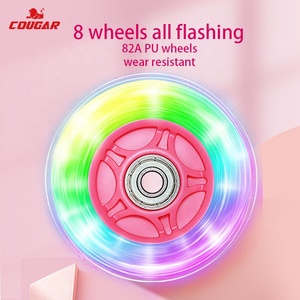 MZS885 Juego de <span class=keywords><strong>Patines</strong></span> Mejorados con Ruedas LED Luminosas, <span class=keywords><strong>Patines</strong></span> en Línea con <span class=keywords><strong>Luces</strong></span> Intermitentes, Zapatos con Equipo de Protección y Casco - Product Image 4