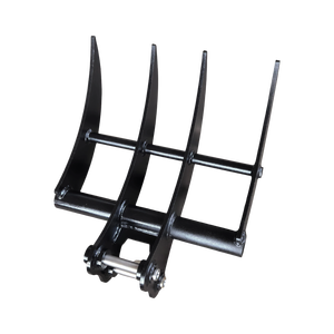 Râteau à racines robuste pour mini-excavatrice de 1 à 3 tonnes, accessoire de défrichage, râteau à broussailles, râteau squelette haute résistance - Product Image 4