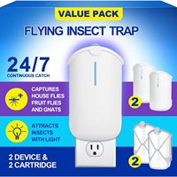 Piège à insectes volants, anti-moustiques d'intérieur, écologique, en plastique ABS bleu, multi-prises, dispositif de lutte antiparasitaire domestique