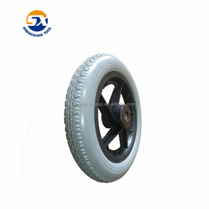 plastic rim pu solid bicycle wheel 12inch