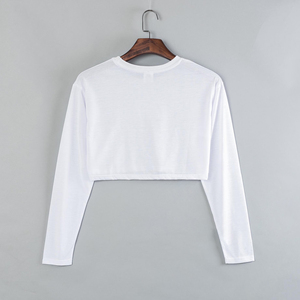 ระเหิดว่างเปล่าแฟชั่นผู้หญิงแขนยาวพืชด้านบนเสื้อยืด - Product Image 2