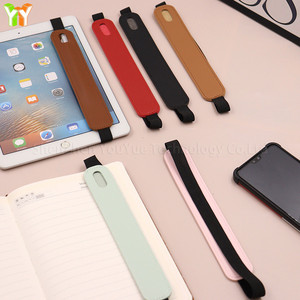 Estuche para lápices de cuero PU sencillo, portalápices con hebilla elástica de goma, funda para libro, cuaderno, Clip para bolígrafo, papelería portátil, bolsa para bolígrafos - Product Image 6
