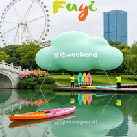 Modèle de nuage gonflable géant personnalisé de haute qualité, ballon nuage coloré gonflable pour la décoration de scène d'événements en plein air