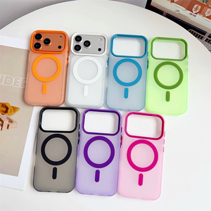 เคสโทรศัพท์ซิลิโคน TPU แบบด้าน สไตล์มาการอง แฟชั่น ทันสมัย สำหรับ iPhone 18 16 15 14 Pro Max เคสใส TPU สำหรับ iPhone 17 - Product Image 1