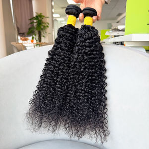 Extensions de cheveux humains indiens 100% naturels, 10 à 40 pouces, boucles Jerry, naturelles et sans nœuds - Product Image 6