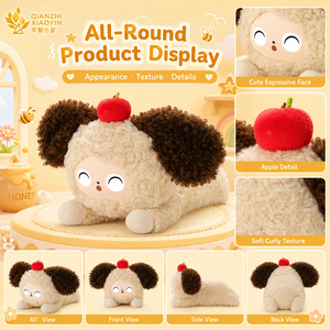 Peluche AI Chien Géant Allongé à Oreilles Bouclées Apple 3 Modèles IA ChatGPT Encyc. Clone vocal avec mémoire longue durée pour plus de 50 langues Module TUYA T5 - Product Image 3