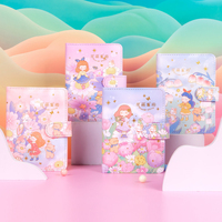 Carnet de notes magnétique de dessin animé, Journal intime, école, bureau, papeterie, carnet à couverture rigide pour fille
