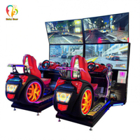 Soldes Chaudes Simulateur de Course de Voiture Adulte Bébé Ours Nouvelle Machine de Jeu d'Arcade Vidéo à Monnayeur Simulateur de Conduite de Course Automobile