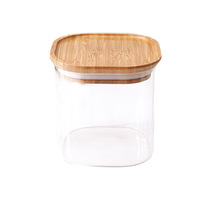 Pot de conservation en verre pour cuisine, étanche à l'humidité et à la poussière, hermétique pour céréales, nouilles, snacks, café, thé en feuilles