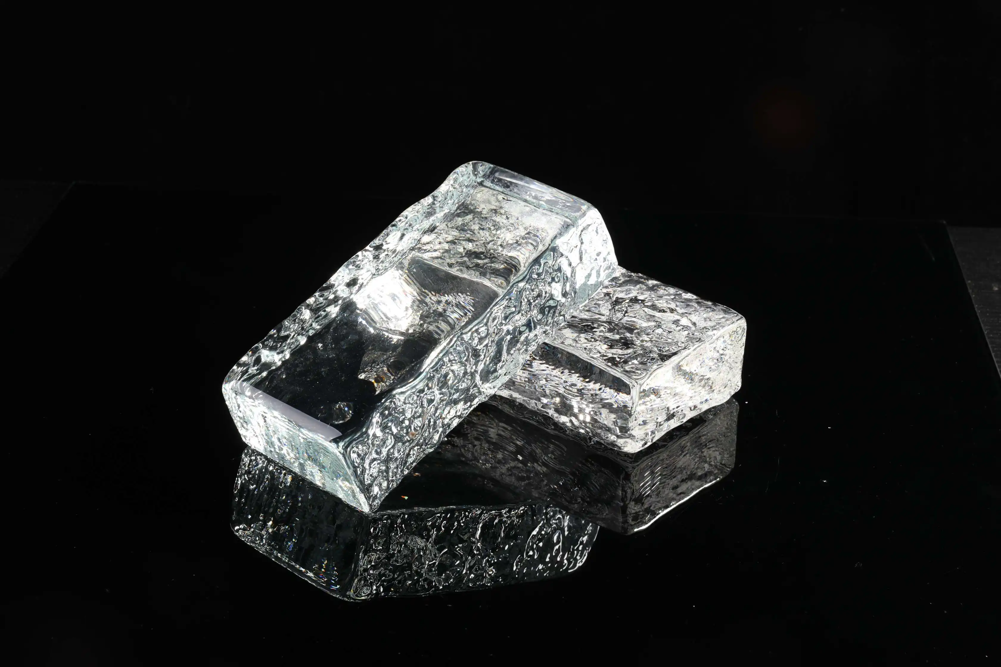 New Innovation 200*100*50mm Clear Cuboid Glass Bricks Rectangular Hot Melt Glass Bricks For Decoration