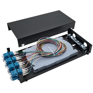 8-Cổng duy nhất chế độ Duplex sợi quang thiết bị đầu cuối hộp đầy đủ thiết lập 16-Core LC sợi quang Splice hộp vá Bảng điều khiển cho FTTH - Product Image 1