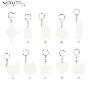 Porte-clés en aluminium à sublimation, impression double face, porte-clés DIY, porte-clés personnalisé, blancs à teindre, porte-clés en métal - Product Image 3