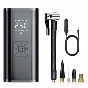Pompa d'Aria Elettrica Multifunzione per Auto, Gonfiatore Pneumatici Automatico Senza Fili, <span class=keywords><strong>Mini</strong></span> Compressore d'Aria Portatile 150psi 12V per Moto e Biciclette - Product Image 1