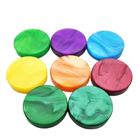 Jeu de société personnalisé en acrylique coloré de luxe, jetons de backgammon, de dames et d'échecs pour les soirées de jeu à la maison