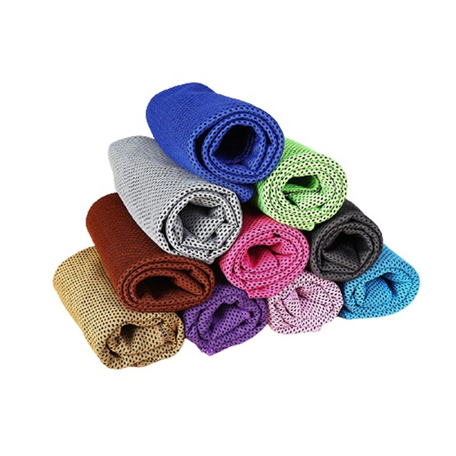 Wholesale Absorbs Sweat Quickly Cools Down Microfiber Fabric Running Fitness Cooling Ice-Sensitive Towel