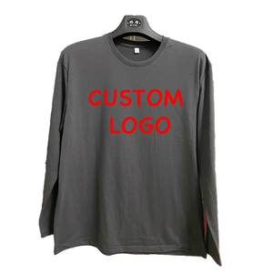 Prezzo a buon mercato di alta qualità Custom manica lunga T-Shirt abbigliamento da uomo vestiti in poliestere cotone nero Plain T-Shirt per gli uomini - Product Image 3