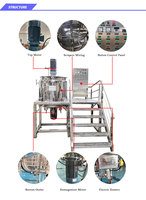 Mélangeurs pour lignes de production de détergents industriels, émulsifiant, agitateur de liquides, cuve homogénéisatrice, mélangeur émulsifiant