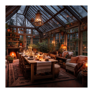 الألومنيوم الحديث في الهواء الطلق إضافة مزدوجة الزجاج أشعة الشمس كوخ حديقة الشتاء غرفة قائمة بذاتها أربعة مواسم تمديد الشمس - Product Image 4