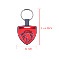 Porte-clés de voiture Tête de loup Mode Cadeau simple pour hommes femmes Lanyard Porte-clés en métal avec logo personnalisé Vente en gros directe d'usine