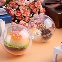 Boule de Noël transparente en plastique transparent de tailles assorties pour cadeaux Boule de Noël transparente à remplir pour le bricolage