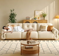 Bestseller Sofa Hautfreundlicher Stoff Wohnzimmer-Sofa in Verschiedenen Größen Erhältlich 2-Sitzer-Sofa Großes Wohnzimmer-Sofa