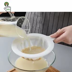 100/200/400 Mesh Küchen nuss Milch filter Ultra feines Maschen sieb Nylon Mesh Filter löffel für Sojamilch Kaffee Joghurt Siebe