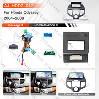 Autoradio DVD 12,3 pouces MSM avec GPS, plug-and-play, cadre de montage et faisceau complet pour Honda Odyssey 2004-2008 (conduite à gauche)