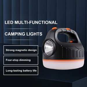 Lampes solaires LED d'extérieur pour le camping, lanternes portables rechargeables par USB, lumières d'urgence pour la pêche, le barbecue, l'éclairage de camping - Product Image 1