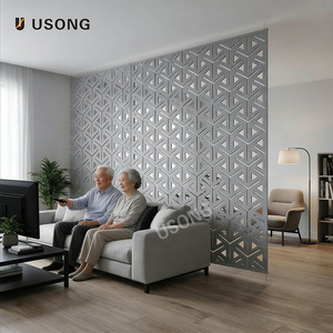 Cloison acoustique intérieure en fibre de polyester, panneau acoustique artistique, écran de séparation murale - Product Image 6