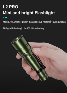 Mini chiến thuật sạc LED Torch công suất cao <span class=keywords><strong>560</strong></span> lumens Hợp kim nhôm Đèn pin không thấm nước USB IP65 305m chùm khoảng cách - Product Image 3